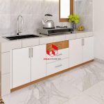 Desain 3d kabinet bawah kitchen set ibu Tutum