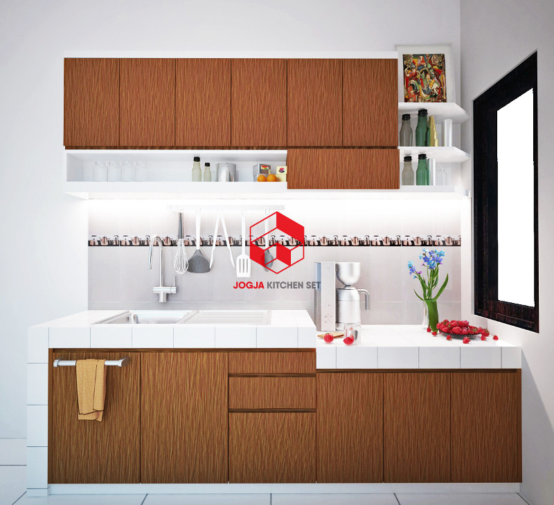 Desain 3D kitchen set Bantul, klien ibu Evi