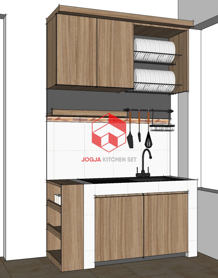 Desain kitchen set di Panjatan Kulon Progo