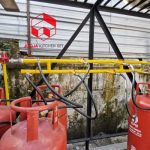 Hasil instalasi pipa gas resto Tn I Depok Sleman, Sumber : doc pribadi