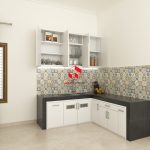 Gambar desain 3D kitchen set di Sewon