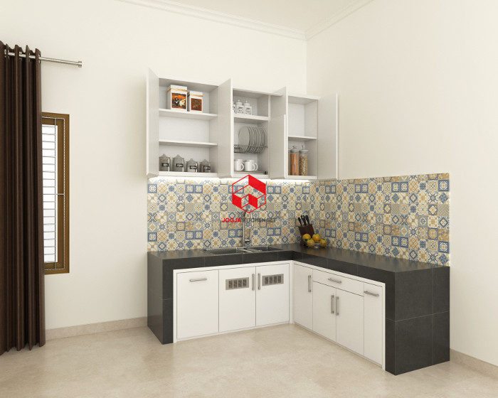 Gambar desain 3D kitchen set di Sewon