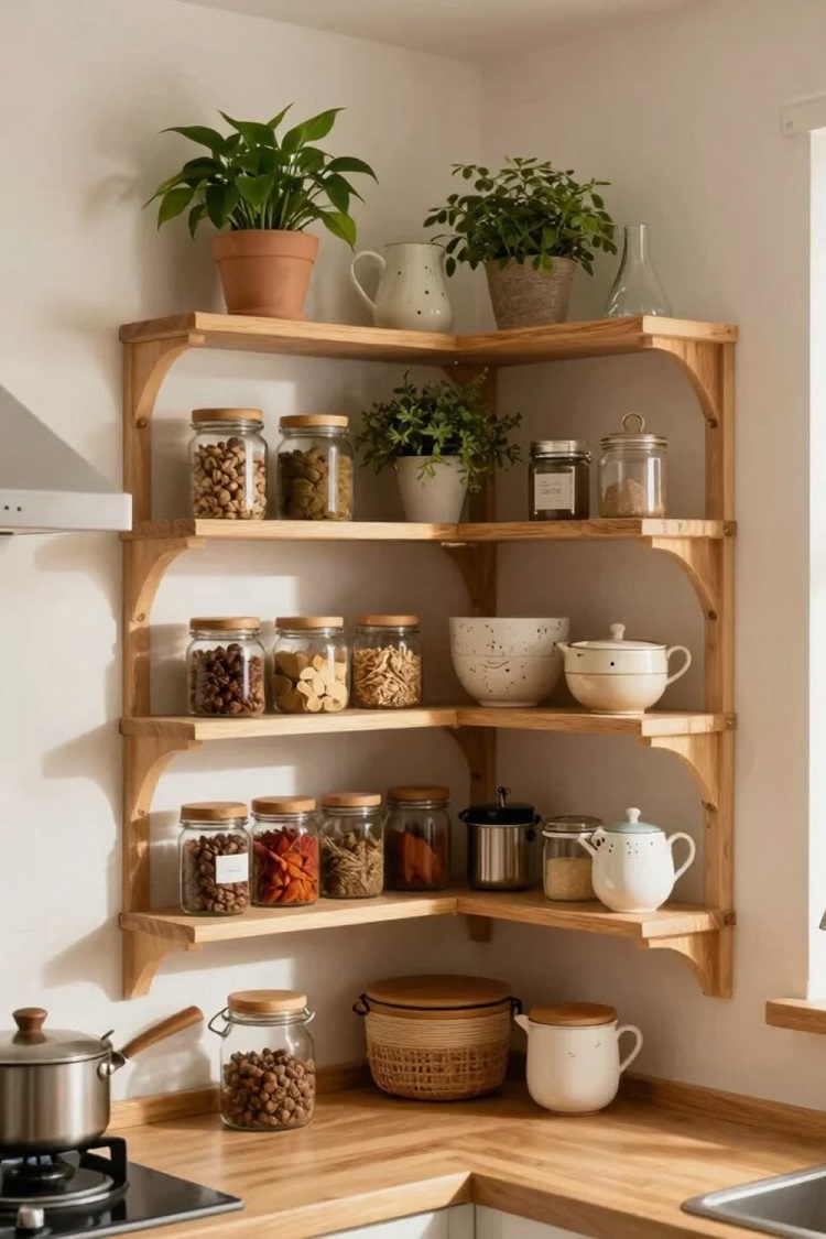 Rak kayu bertingkat, Sumber: pinterest.com